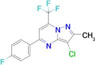 3-Chloro-5-(4-fluorophenyl)-2-methyl-7-(trifluoromethyl)pyrazolo[1,5-a]pyrimidine