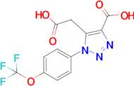 5-(Carboxymethyl)-1-(4-(trifluoromethoxy)phenyl)-1H-1,2,3-triazole-4-carboxylic acid