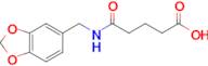 5-((Benzo[d][1,3]dioxol-5-ylmethyl)amino)-5-oxopentanoic acid