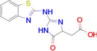 2-(2-(Benzo[d]thiazol-2-ylamino)-5-oxo-4,5-dihydro-1H-imidazol-4-yl)acetic acid