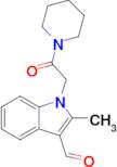 2-Methyl-1-(2-oxo-2-(piperidin-1-yl)ethyl)-1H-indole-3-carbaldehyde