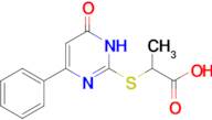 2-[(6-oxo-4-phenyl-1,6-dihydropyrimidin-2-yl)sulfanyl]propanoic acid