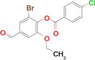 2-Bromo-6-ethoxy-4-formylphenyl 4-chlorobenzoate