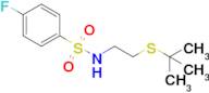 N-(2-(tert-butylthio)ethyl)-4-fluorobenzenesulfonamide