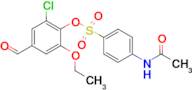 2-Chloro-6-ethoxy-4-formylphenyl 4-acetamidobenzenesulfonate