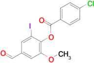 4-Formyl-2-iodo-6-methoxyphenyl 4-chlorobenzoate