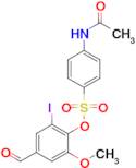 4-Formyl-2-iodo-6-methoxyphenyl 4-acetamidobenzenesulfonate