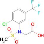 N-(2-chloro-5-(trifluoromethyl)phenyl)-N-(methylsulfonyl)glycine