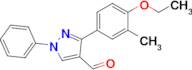 3-(4-Ethoxy-3-methylphenyl)-1-phenyl-1H-pyrazole-4-carbaldehyde