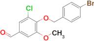 4-((4-Bromobenzyl)oxy)-3-chloro-5-methoxybenzaldehyde