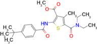 Methyl 2-(4-(tert-butyl)benzamido)-5-(diethylcarbamoyl)-4-methylthiophene-3-carboxylate