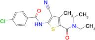 5-(4-Chlorobenzamido)-4-cyano-N,N-diethyl-3-methylthiophene-2-carboxamide