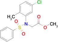 Methyl N-(5-chloro-2-methylphenyl)-N-(phenylsulfonyl)glycinate