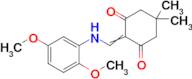 2-(((2,5-Dimethoxyphenyl)amino)methylene)-5,5-dimethylcyclohexane-1,3-dione