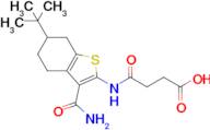 4-((6-(Tert-butyl)-3-carbamoyl-4,5,6,7-tetrahydrobenzo[b]thiophen-2-yl)amino)-4-oxobutanoic acid