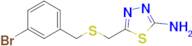 5-(((3-Bromobenzyl)thio)methyl)-1,3,4-thiadiazol-2-amine