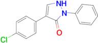 4-(4-Chlorophenyl)-2-phenyl-1,2-dihydro-3H-pyrazol-3-one