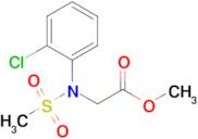 Methyl N-(2-chlorophenyl)-N-(methylsulfonyl)glycinate