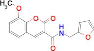 N-(furan-2-ylmethyl)-8-methoxy-2-oxo-2H-chromene-3-carboxamide