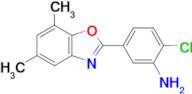 2-Chloro-5-(5,7-dimethylbenzo[d]oxazol-2-yl)aniline