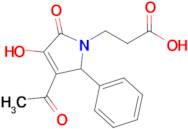 3-(3-Acetyl-4-hydroxy-5-oxo-2-phenyl-2,5-dihydro-1H-pyrrol-1-yl)propanoic acid