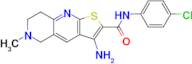 3-Amino-N-(4-chlorophenyl)-6-methyl-5,6,7,8-tetrahydrothieno[2,3-b][1,6]naphthyridine-2-carboxamide