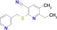 6-Ethyl-5-methyl-2-((pyridin-3-ylmethyl)thio)nicotinonitrile
