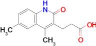 3-(4,6-dimethyl-2-oxo-1,2-dihydroquinolin-3-yl)propanoic acid