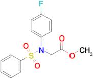 Methyl N-(4-fluorophenyl)-N-(phenylsulfonyl)glycinate