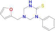 5-(Furan-2-ylmethyl)-1-phenyl-1,3,5-triazinane-2-thione