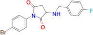 1-(4-Bromophenyl)-3-((4-fluorobenzyl)amino)pyrrolidine-2,5-dione