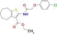 Ethyl 2-(2-(4-chlorophenoxy)acetamido)-5,6,7,8-tetrahydro-4H-cyclohepta[b]thiophene-3-carboxylate