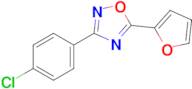 3-(4-Chlorophenyl)-5-(furan-2-yl)-1,2,4-oxadiazole