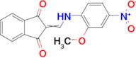 2-(((2-Methoxy-4-nitrophenyl)amino)methylene)-1H-indene-1,3(2H)-dione