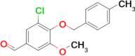 3-Chloro-5-methoxy-4-((4-methylbenzyl)oxy)benzaldehyde