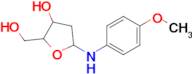 2-(Hydroxymethyl)-5-((4-methoxyphenyl)amino)tetrahydrofuran-3-ol