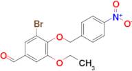 3-Bromo-5-ethoxy-4-((4-nitrobenzyl)oxy)benzaldehyde