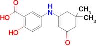 5-((5,5-Dimethyl-3-oxocyclohex-1-en-1-yl)amino)-2-hydroxybenzoic acid