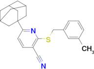 6-(Adamantan-1-yl)-2-((3-methylbenzyl)thio)nicotinonitrile