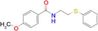 4-Methoxy-N-(2-(phenylthio)ethyl)benzamide