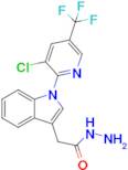 2-(1-(3-Chloro-5-(trifluoromethyl)pyridin-2-yl)-1H-indol-3-yl)acetohydrazide