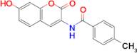 N-(7-hydroxy-2-oxo-2H-chromen-3-yl)-4-methylbenzamide