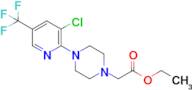 Ethyl 2-(4-(3-chloro-5-(trifluoromethyl)pyridin-2-yl)piperazin-1-yl)acetate