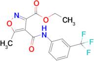 Ethyl 5-methyl-4-((3-(trifluoromethyl)phenyl)carbamoyl)isoxazole-3-carboxylate