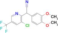 2-(3-Chloro-5-(trifluoromethyl)pyridin-2-yl)-2-(3,4-dimethoxyphenyl)acetonitrile