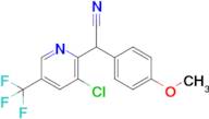 2-(3-Chloro-5-(trifluoromethyl)pyridin-2-yl)-2-(4-methoxyphenyl)acetonitrile