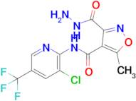 N-(3-chloro-5-(trifluoromethyl)pyridin-2-yl)-3-(hydrazinecarbonyl)-5-methylisoxazole-4-carboxamide