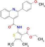 Ethyl 2-(2-(4-methoxyphenyl)quinoline-4-carboxamido)-4,5-dimethylthiophene-3-carboxylate