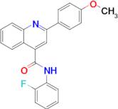 N-(2-fluorophenyl)-2-(4-methoxyphenyl)quinoline-4-carboxamide