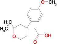 2-(4-(4-Methoxyphenyl)-2,2-dimethyltetrahydro-2H-pyran-4-yl)acetic acid